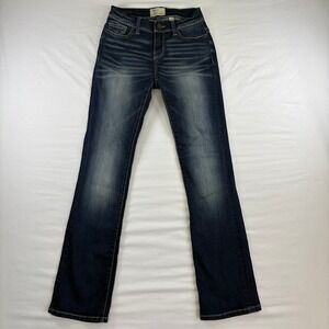 BKE Stella Tailored Bootcut Jeans Womens 24R Dark Wash ABK164